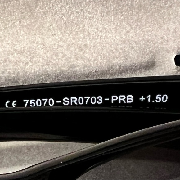 Reading Sunglasses 1.50 black plastic frame - Picture 4 of 4